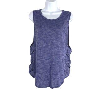Lululemon Var-City Muscle‎ Tank Top Size 4 Heathered Hero Blue Workout TP-2753